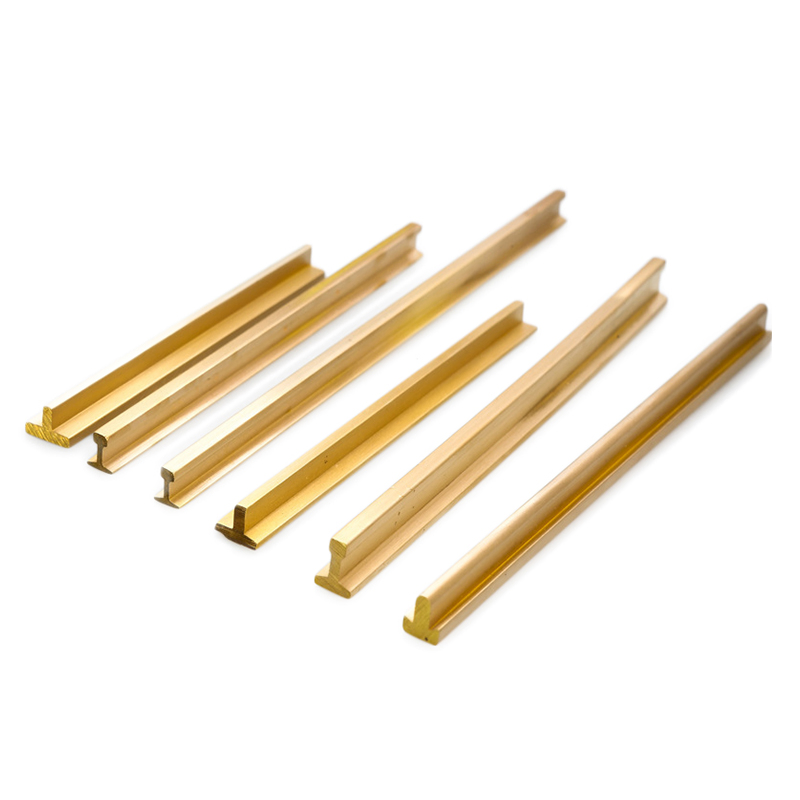 High Quality H59 T-Type Brass Extrusions Brass Profiles for Various Industries