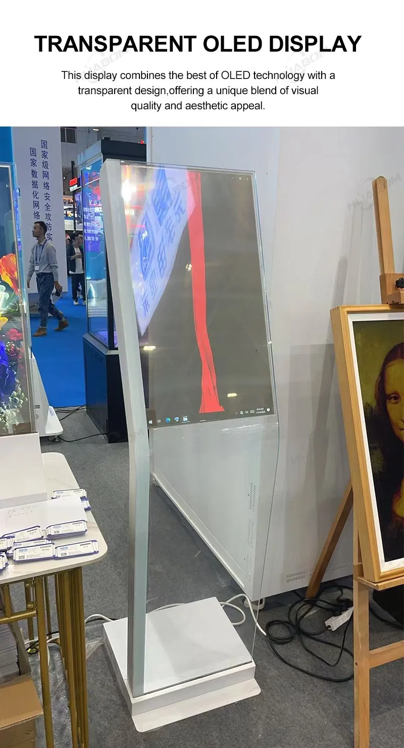 30-дюймовый ультратонкий прозрачный OLED-экран для цифровой рекламы