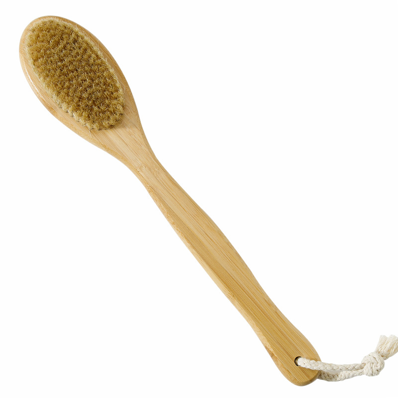 FSC Bamboo Handle Bath Brush with Message Head Body Brush