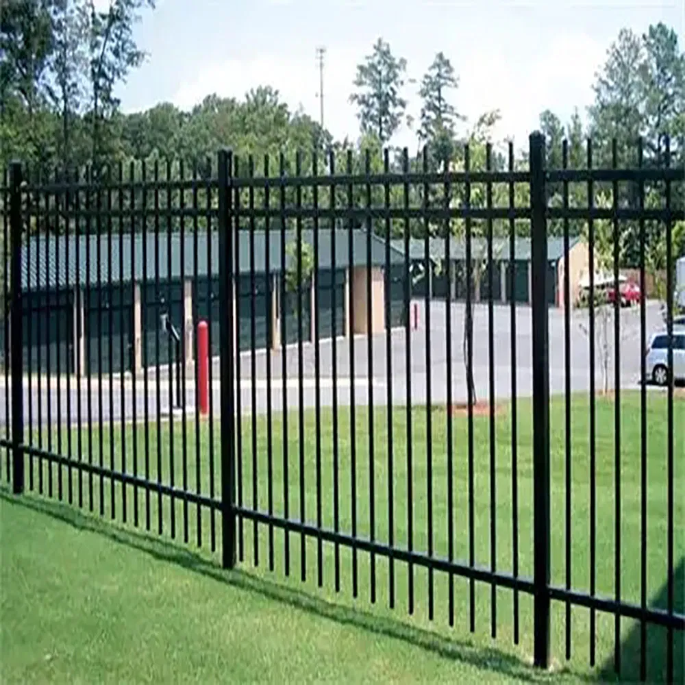 Cheap Modern Metal Fence Galvanized Picket Wrought Iron Fence Panels Steel Fence