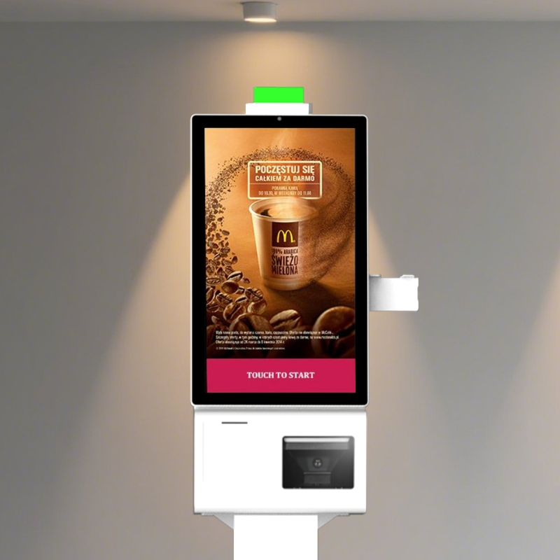 Suntek 27-Inch Coffee Ordering Machine Free Sdk Self Service Payment Kiosk in Supermarket Restaurant