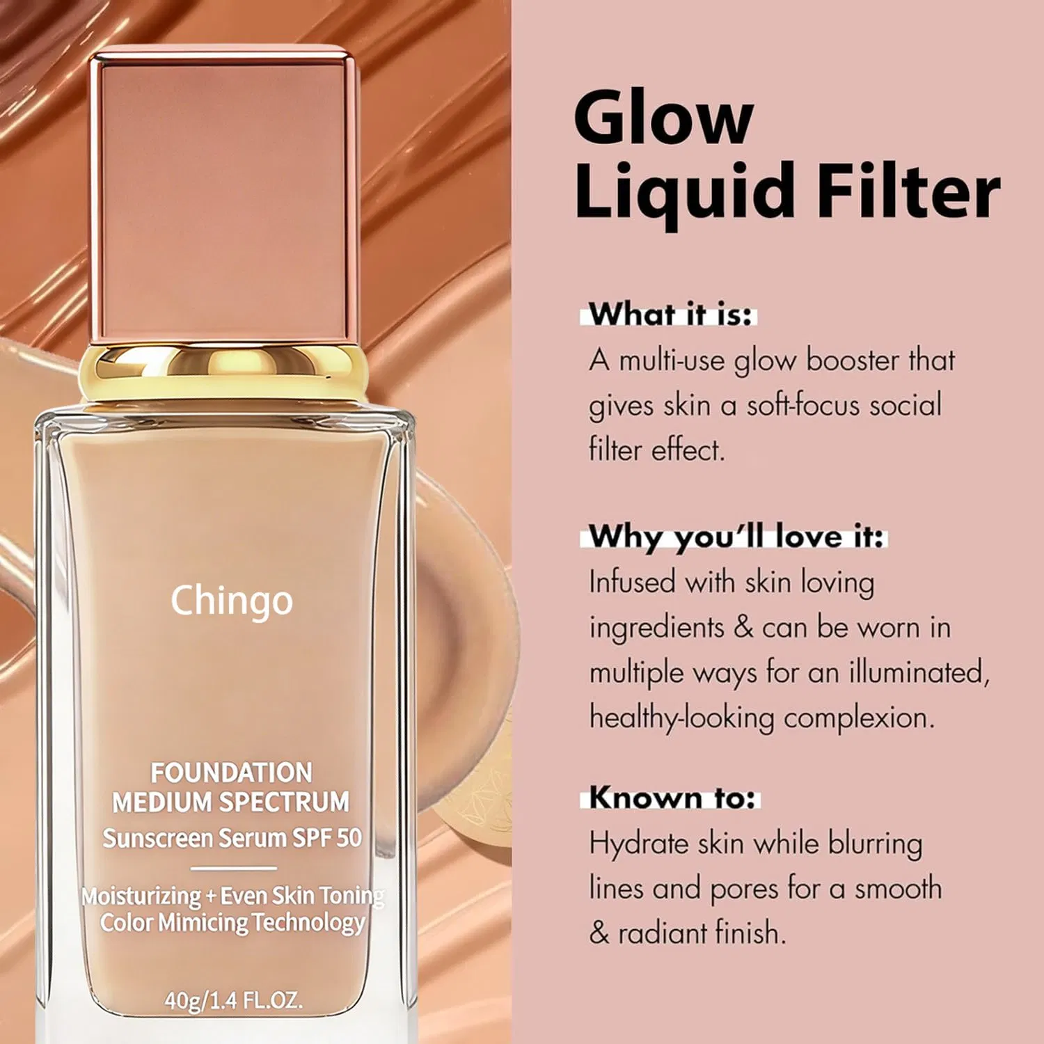 Oil Free Lightweight Foundation for Clear Smooth Skin and Flawless Coverage