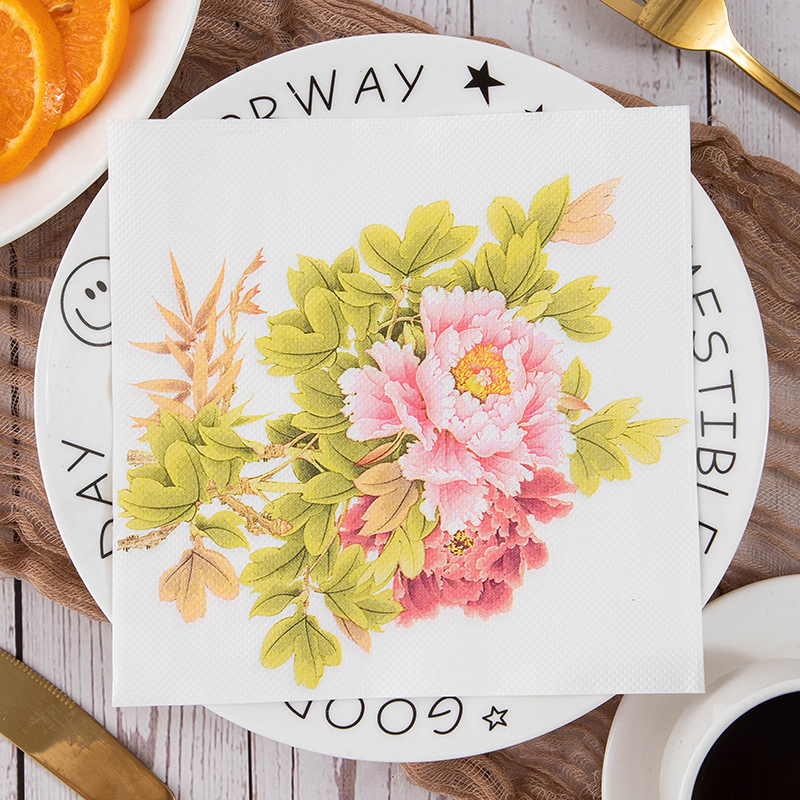 Reliable Soft Gentle Touch Soft Multi Ply Paper Printing Napkin Paper