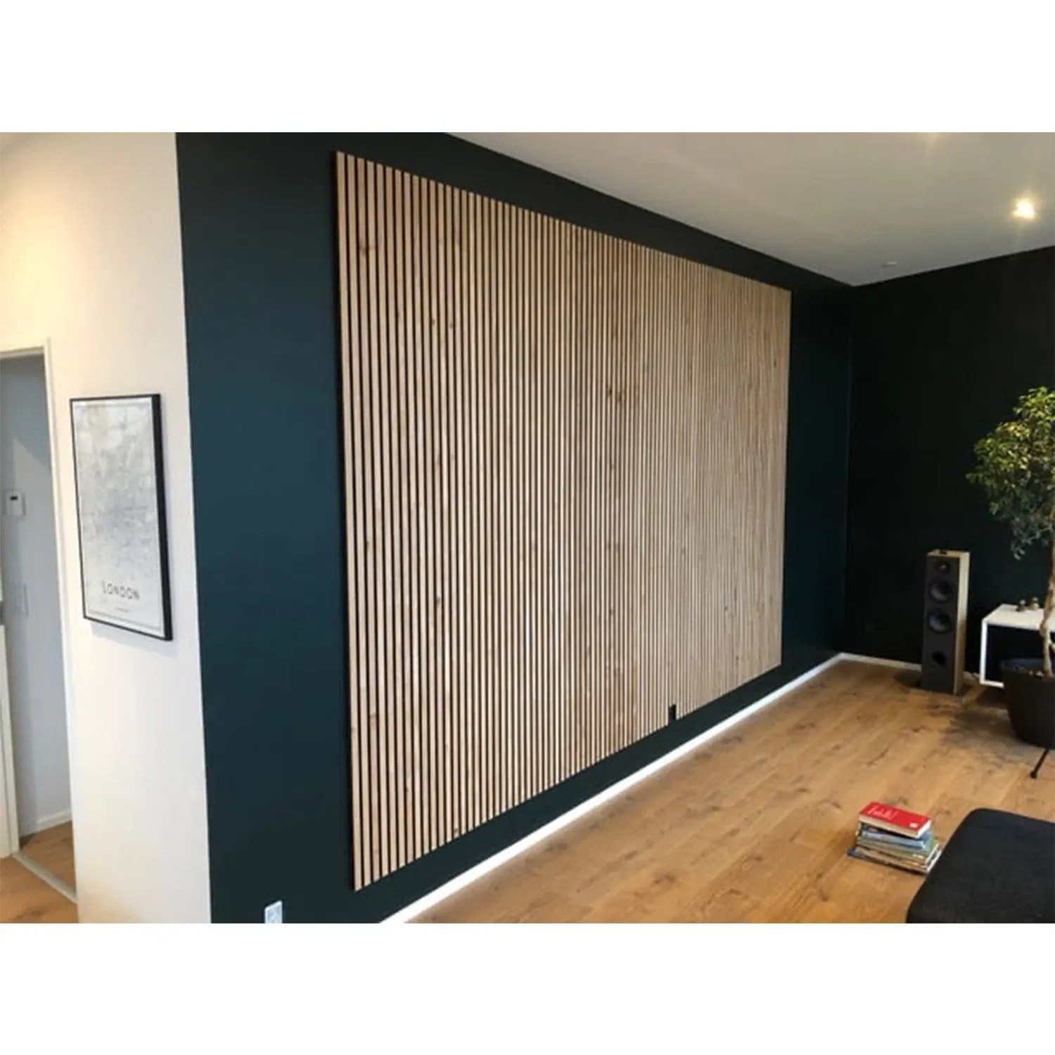 Factory Home Decoration Slatt Wood Sound Absorbing Board on Wall or Ceiling for Hotel Hall Guest Room