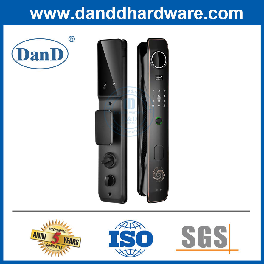 Latest Designs Anti-Copying Capture Function Key Unlock Fingerprint Biometric Wood Door Lock