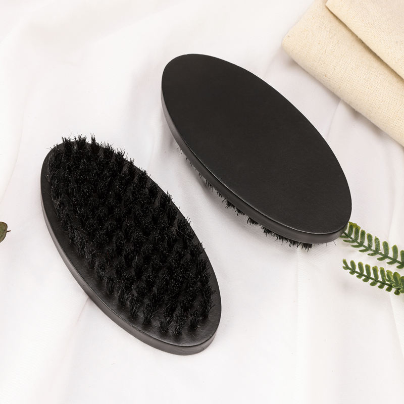 Customized Logo Eco-Friendly Boar Bristle Beard Brush