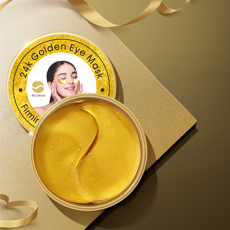 Private Label 24K Gold Collagen Eye Mask Eyepatches Hydrogel Gel Under Eye Patch Wrinkle Remover Parches Eyepatch