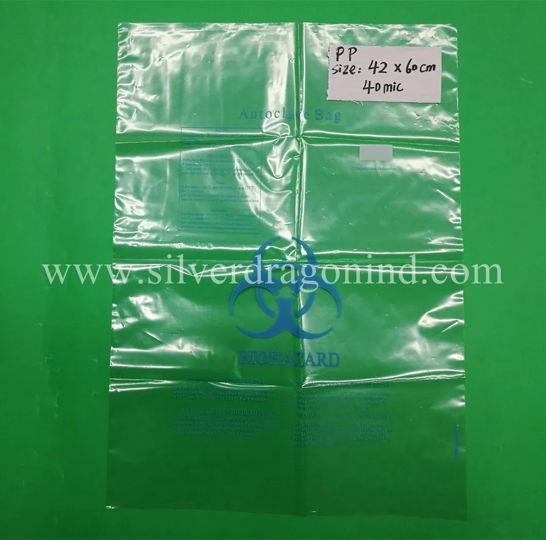 Custom Autoclave Bag, Autoclavable Disposal Bag, Medical Waste/Garbage Bag