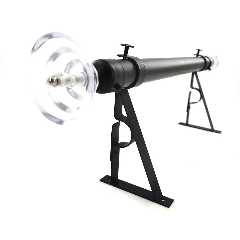 Professional Black Curtain Rod Adjustable Extendable