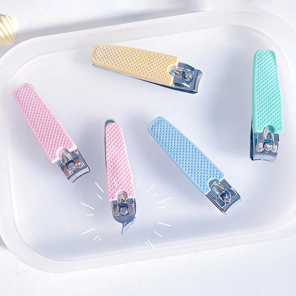 Colorful Silicone Baby Nail Clipper Manicure and Pedicure Cutter Tools Nails Art Nippers Finger Trimmer