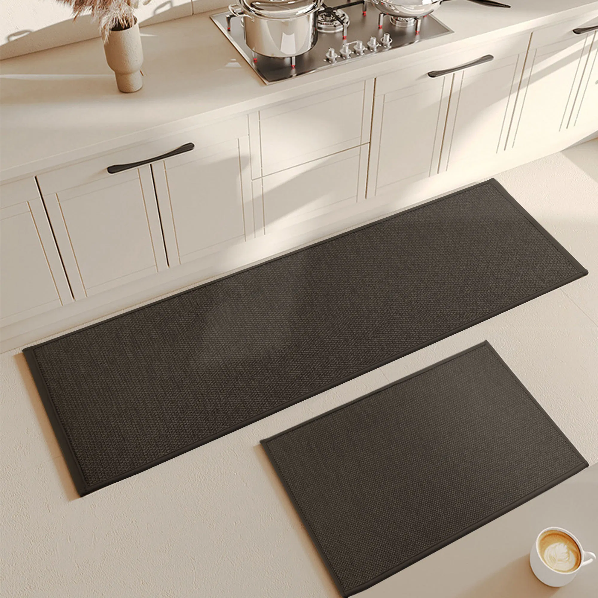 Custom Door Mat Elegant Kitchen Floor Rug with Modern Design for Indoor Use