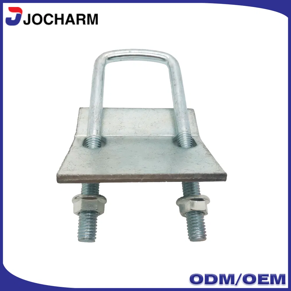 Хомут U-образный оцинкованный для швеллера и труб