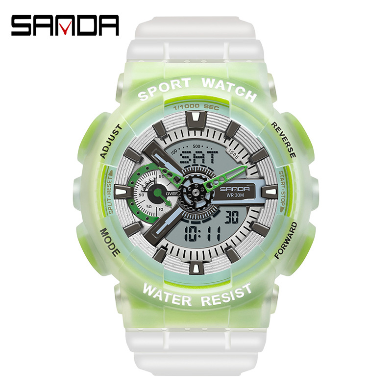 Sanda 3029 Multifunctional Outdoor Sports Waterproof Electronic Watch