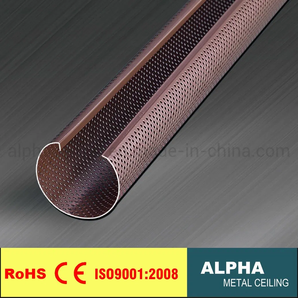 Aluminum Metal False Suspended O Shape Pipe Baffle Ceiling