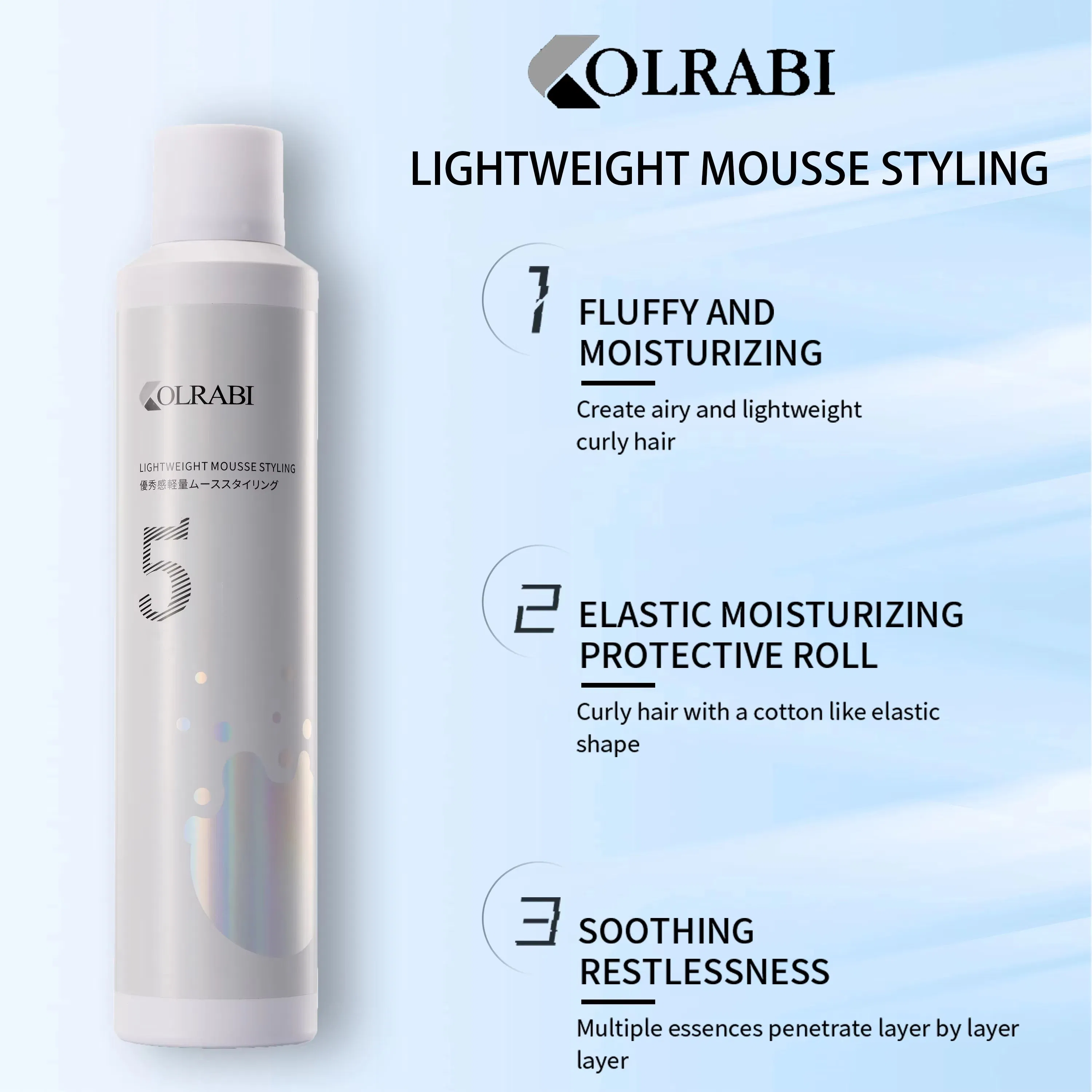 No Drying Alcohol Hair Mousse Curly