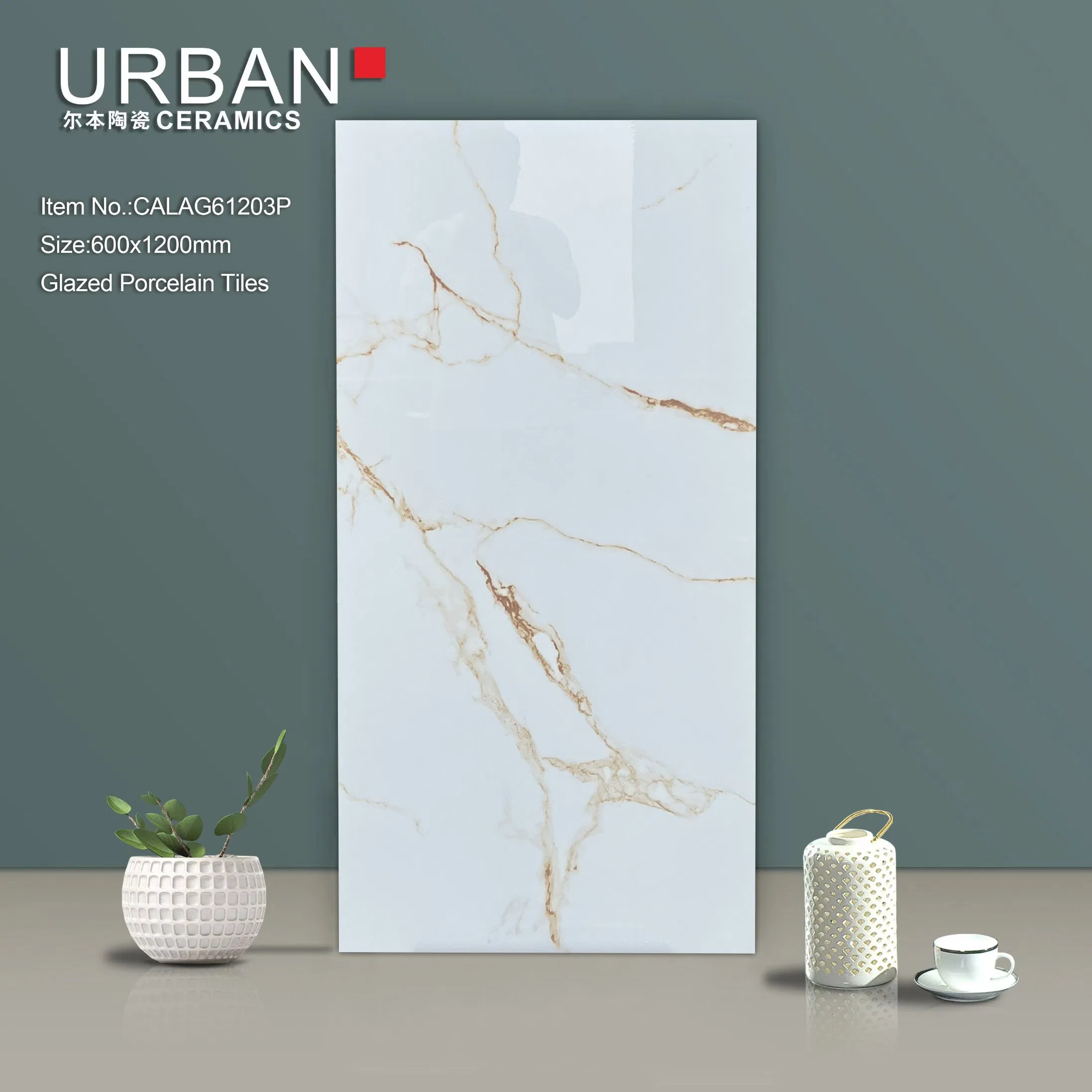 Tb612030 Foshan Good Quality Decoration Building Material 600X1200mm Full Body Glazed Polished Porcelain Marble Flooring Wall Tiles