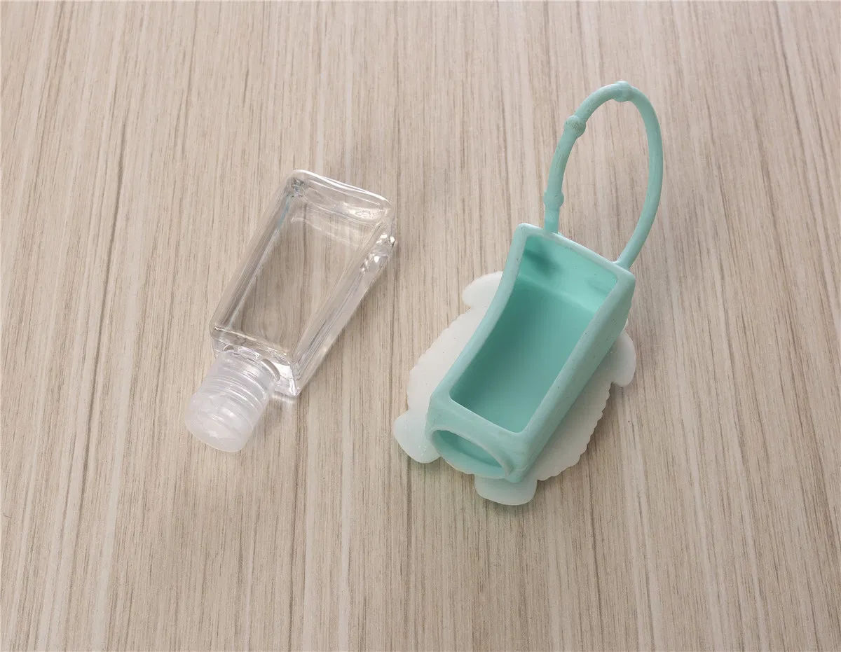 30ml Pocket Antibacterial Hand Gel Instand Waterless Hand Sanitizer Bottle Silicone Holder