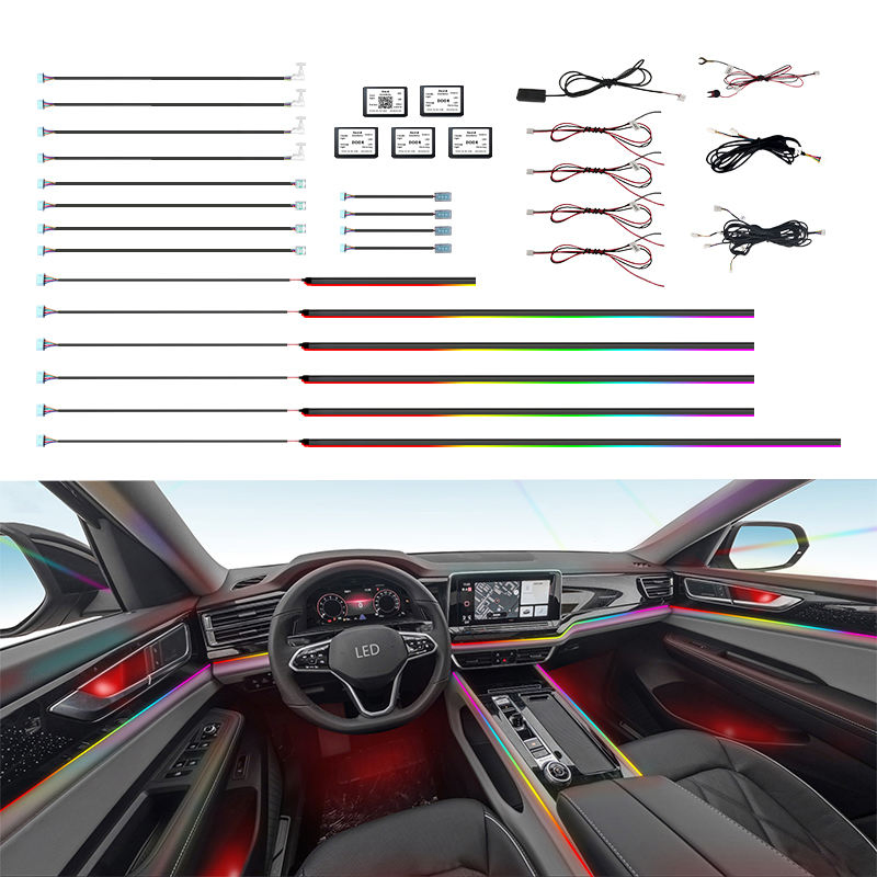 LED подсветка салона авто 18 в 1, RGB лента