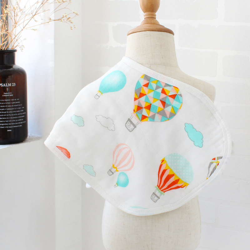 Newborn Gift Infant Toddler Feeding Apron Burp Cloths Saliva Towel Drool Bandana Cotton Ruffle Muslin Baby Bibs