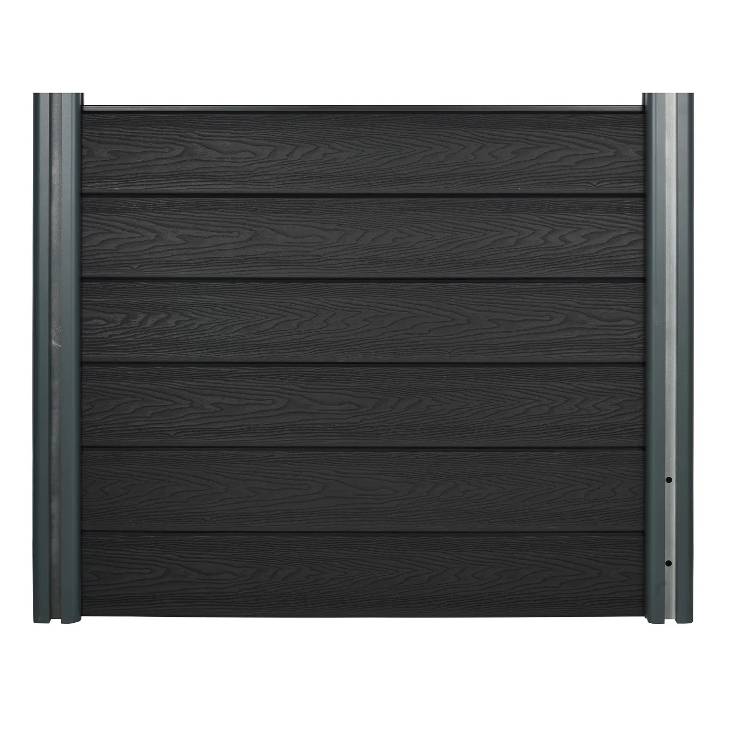 Wood Grain Texture Waterproof Easy Installation WPC Wood Plastic Composite Fence with EU Certification