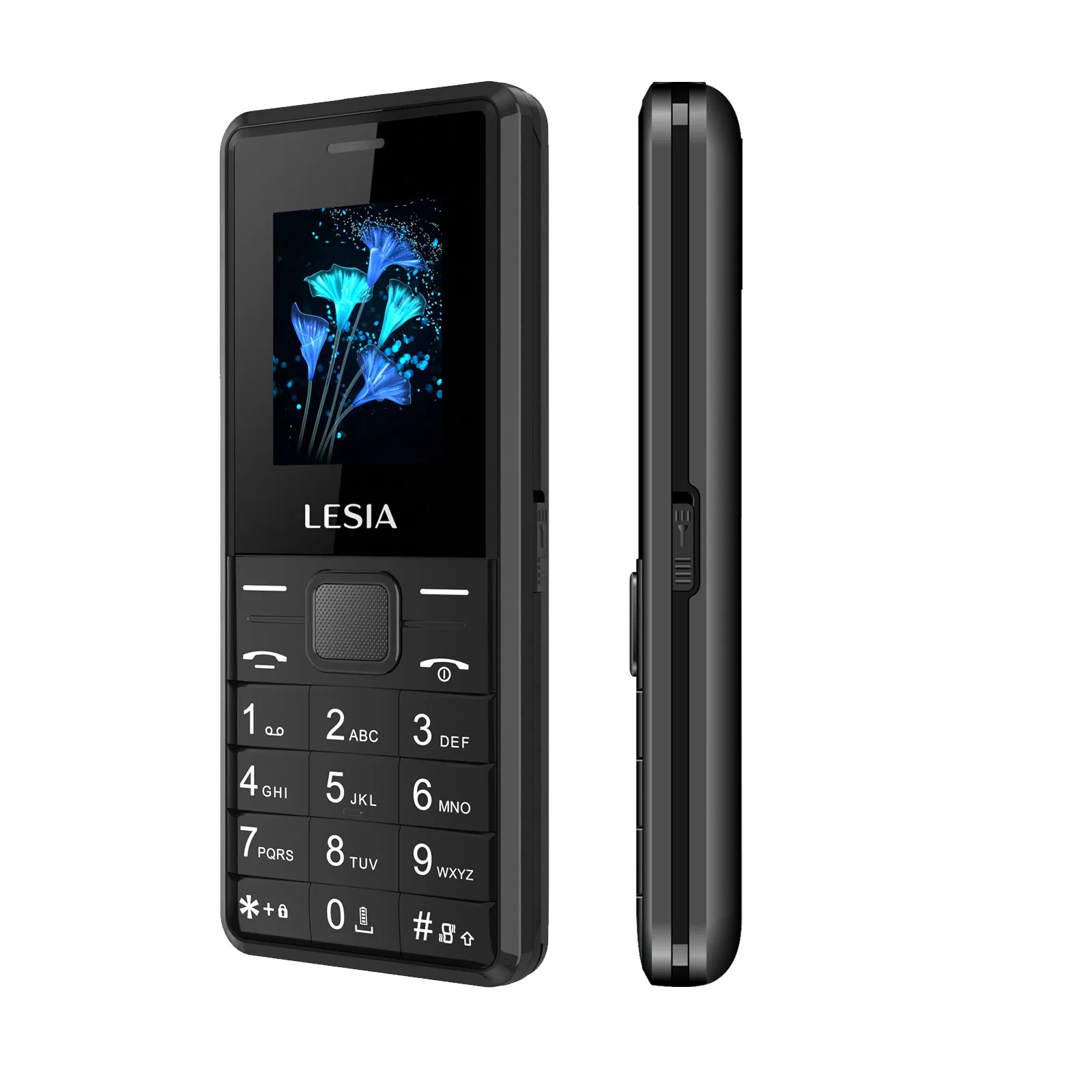 Кнопочный телефон 2G Lesia179 с большой клавиатурой и фонариком