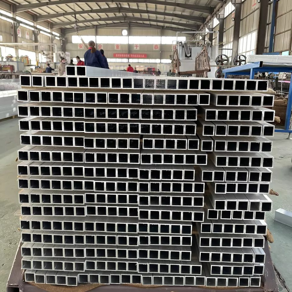 Rectangle Tube Aluminum Profiles Rectangular Aluminium Tubing Extrusion