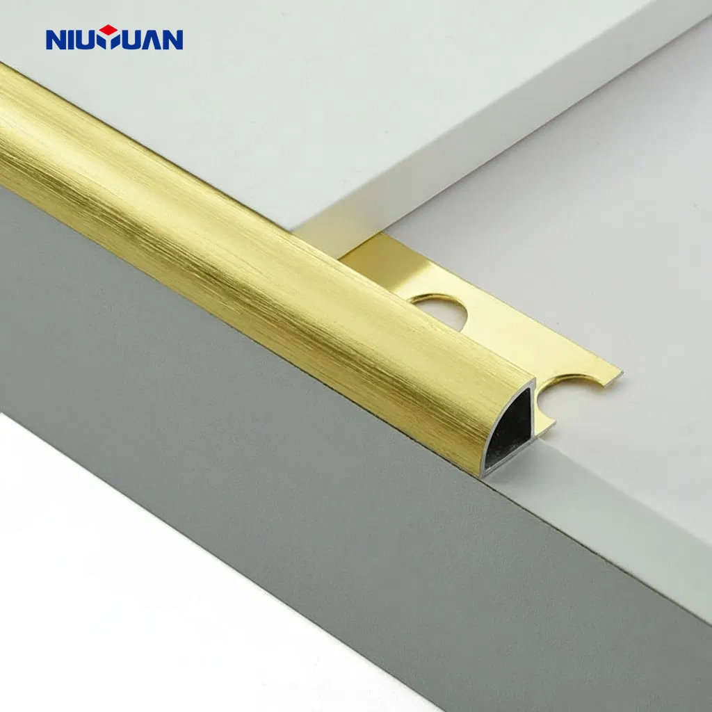 Decor Wall Edging Strip Wholesale Aluminum Tile Trim Profile Corner 90 Degree Flexible Tile Trim for Ceramic Angle