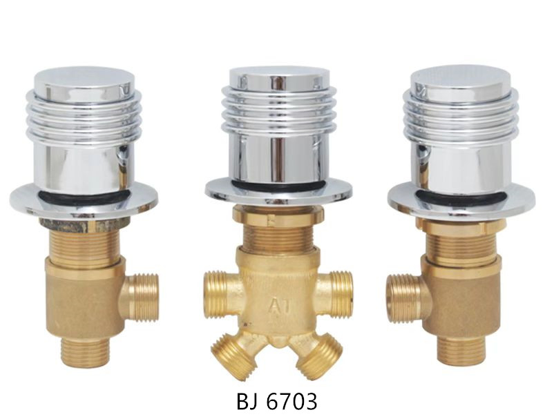 Brass Chrome-Plated Separate Diverter Control Valve for Whirlpool/Jacuzzi Bathtub