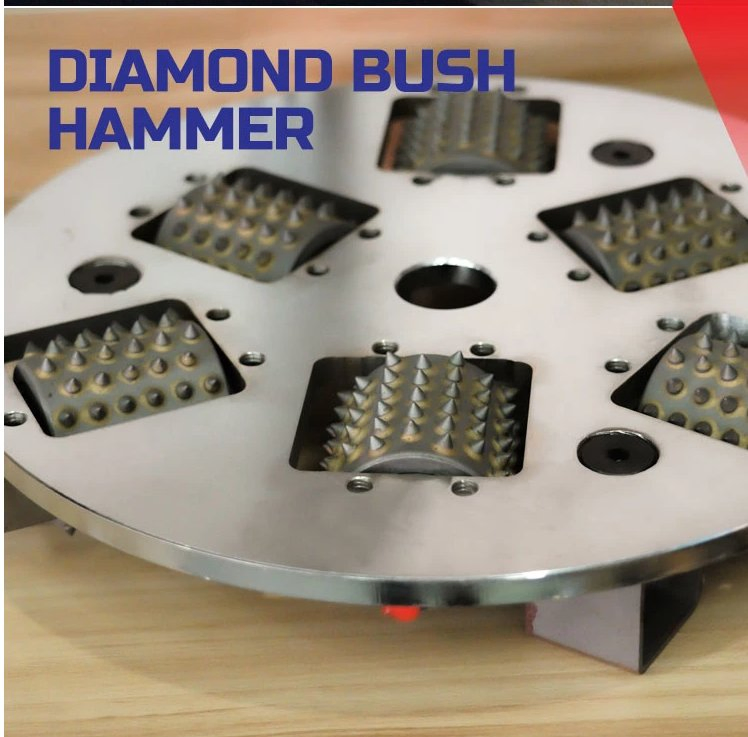 Surface Fabricating Stone Finishing Frankfurt Alloy Carbide Bush Hammer for Concrete Granite