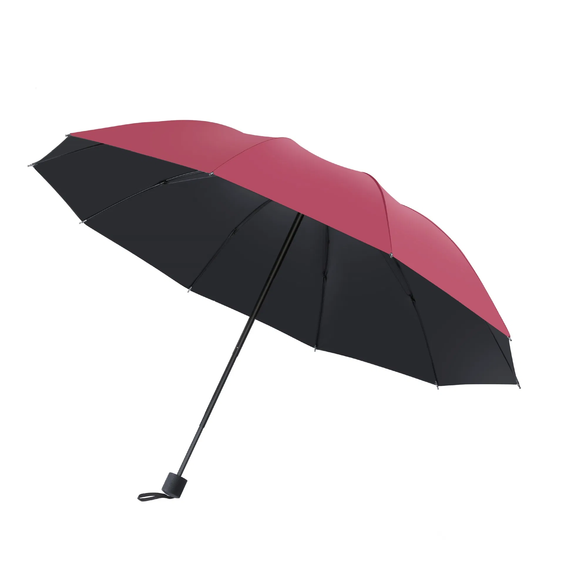 Custom 3 Folding Customized Hook Umbrellathe Rain Automatic Umbrella The Logo