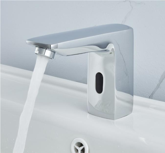 Automatic Hand Free Touchless Sensor Basin Sink Tap Deck Mounted Infrared Faucet