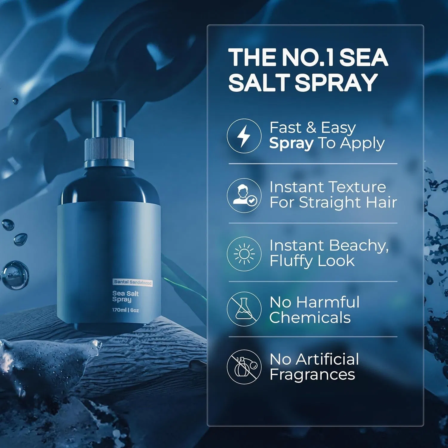 Beauty Cosmetics Hair Styling Sea Salt Spray Controlling Oil Creating Fluffy Hairstyle