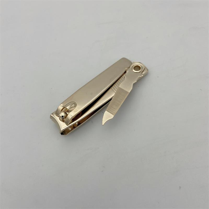 Foshan High Quality Deluxe Gold Plated Finger Toe Tip Middle Nail Cutter Clipper with File