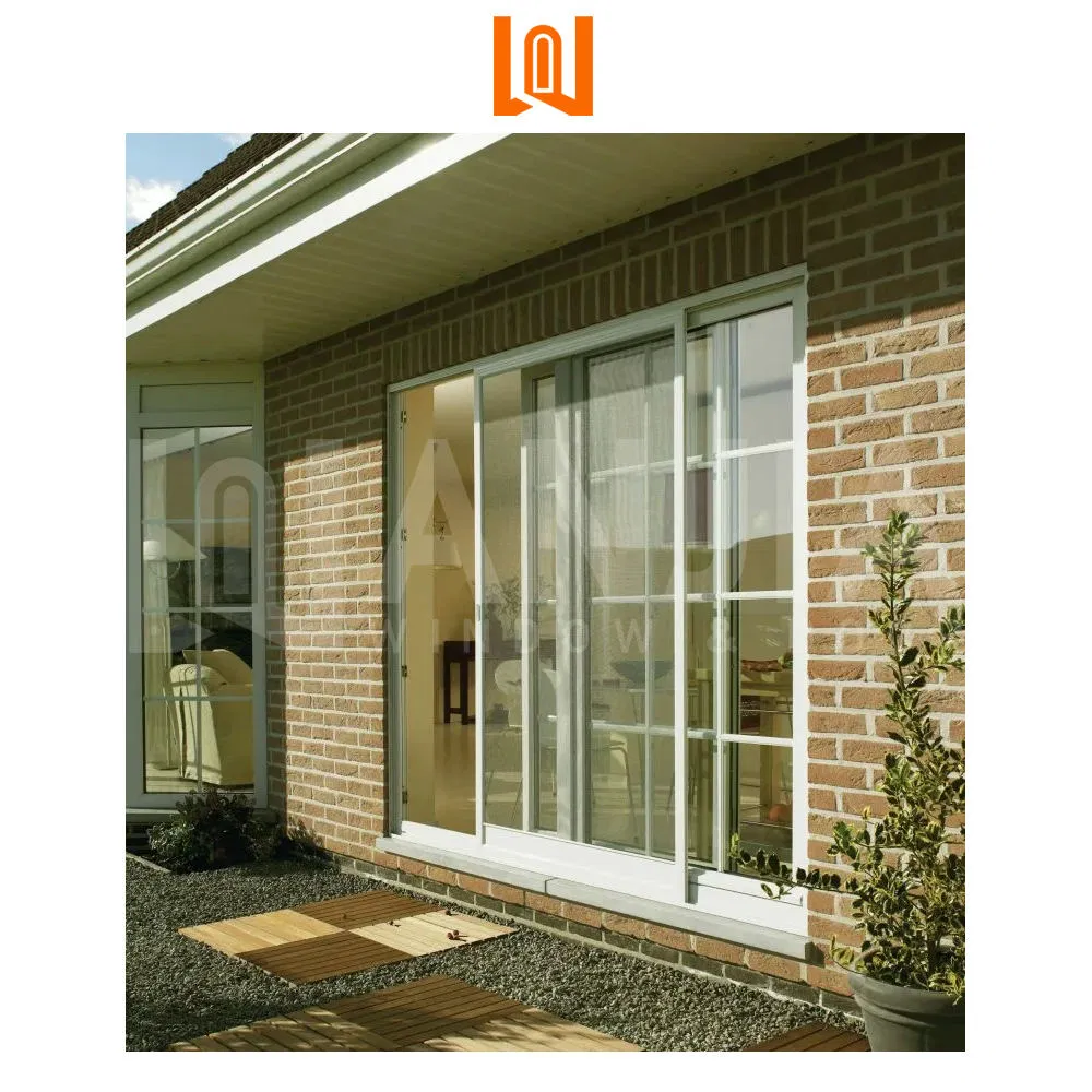 PVC Glass Vinyl UPVC Sliding Door Plastic Glass Sliding Door