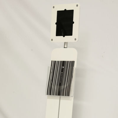 High Quality Floor-Standing Tablet Holder with Italian Design Matching Booth Promotion Table