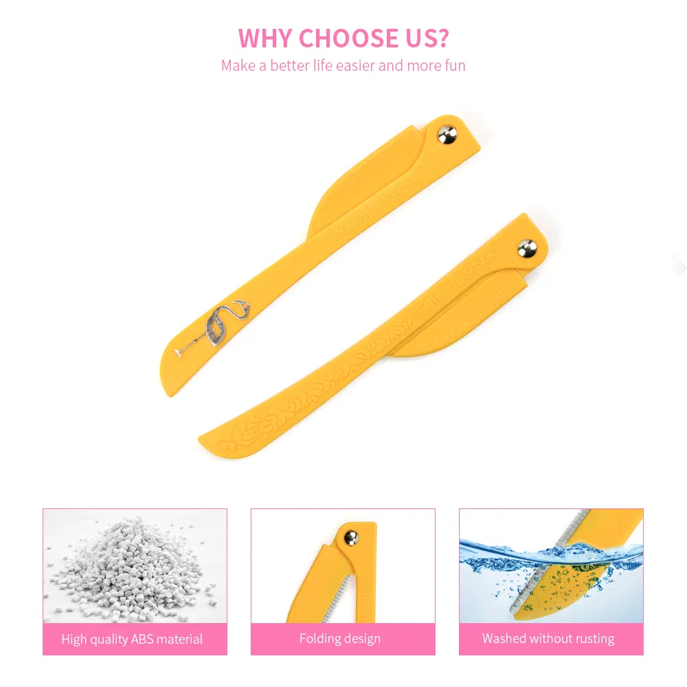 Folding Eye Brow Razor Safety Facial Blades Shaping Knife Eyebrow Trimmer Shaver for Women