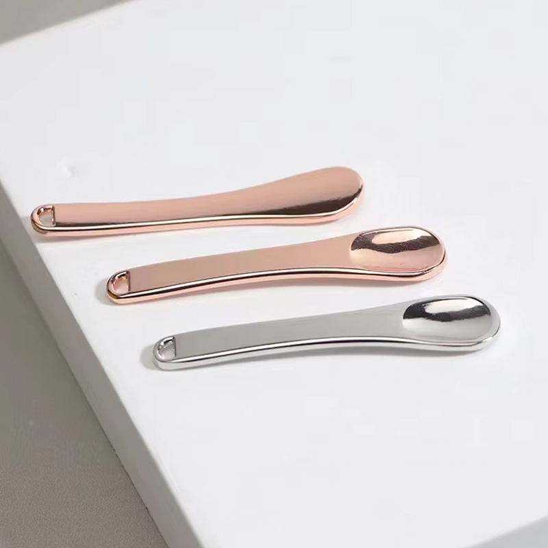 Metal Gold Face Lifting Scoop Cream Spoon Small Makeup Spoon Mini Cosmetic Spoon