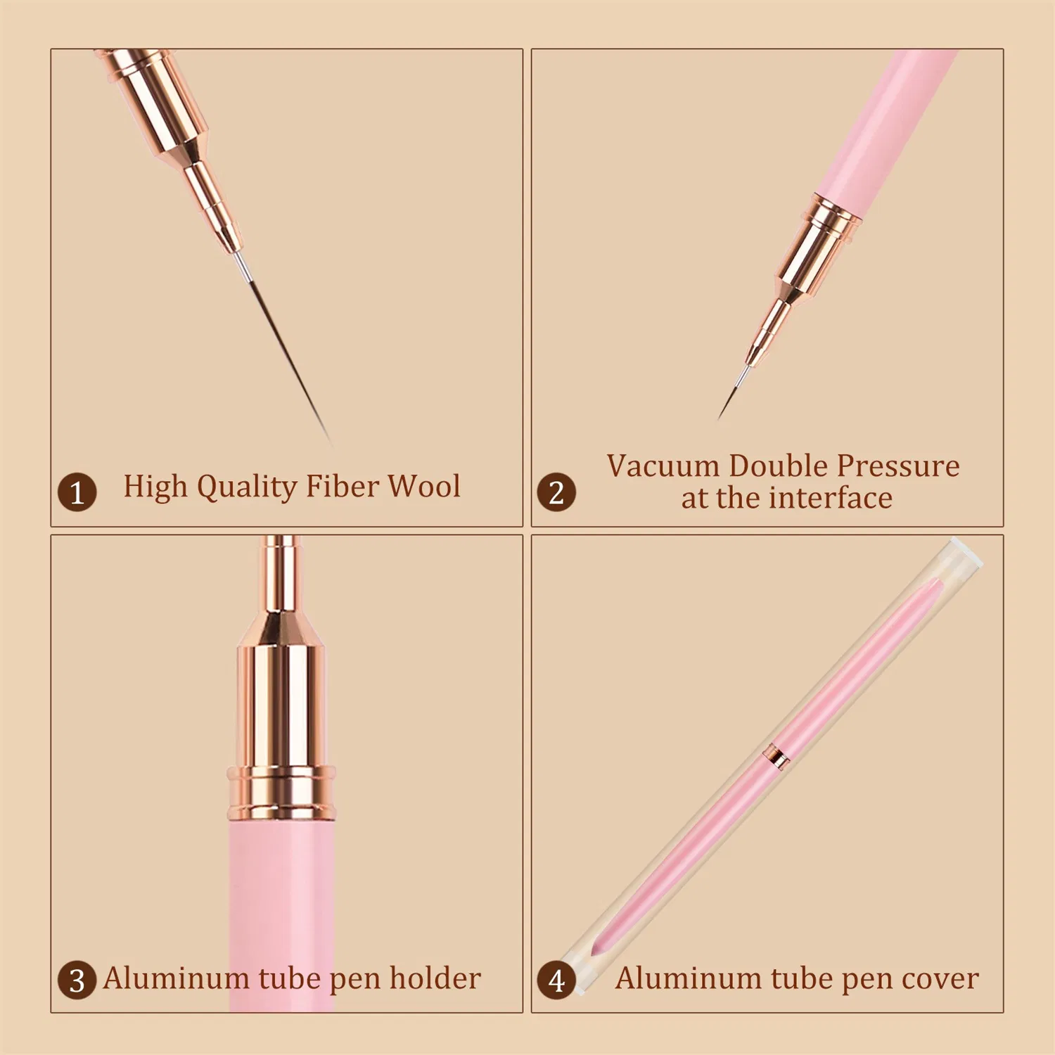Wholesale Nail Drawing Brush Extremely Fine Nail Salon Drawing Brush Drawing Line Brush Spot Flower Drawing Brush Set Nail Liner Brush Set