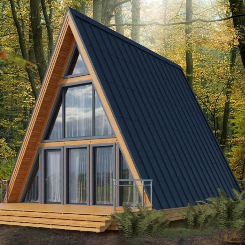 Easy Installation Triangle-Style House Designed for Camping, Hotel, and Eco-Friendly Accommodation