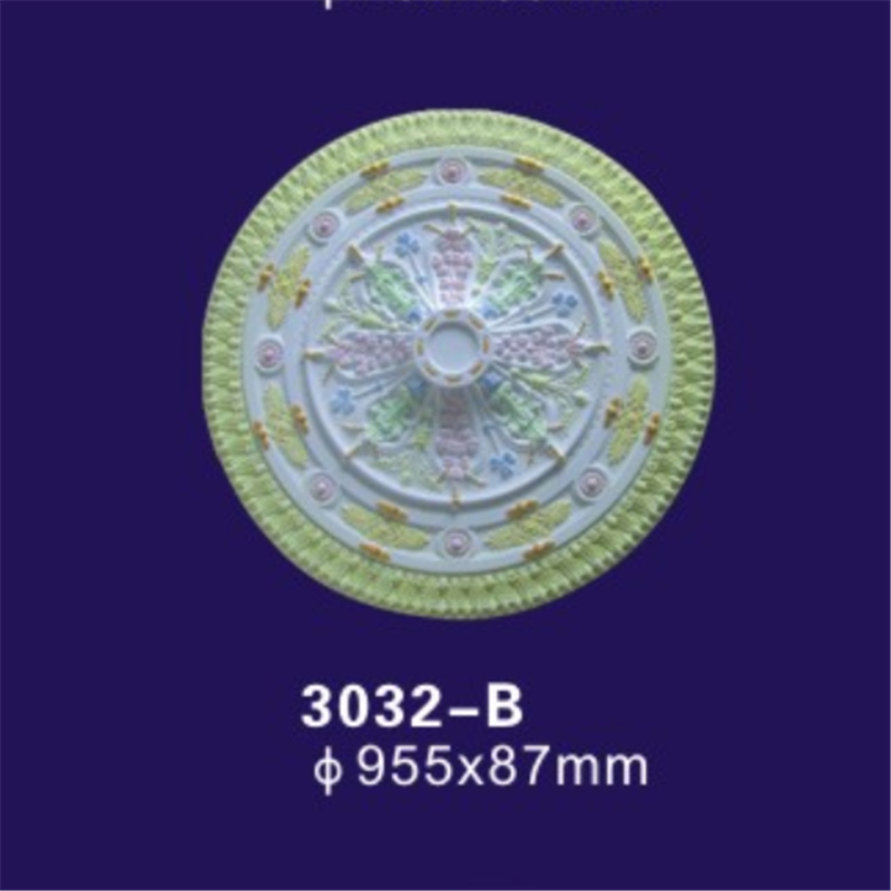 Painted Color Decorative PU Ceiling Medallion / Ceiling Dome for House