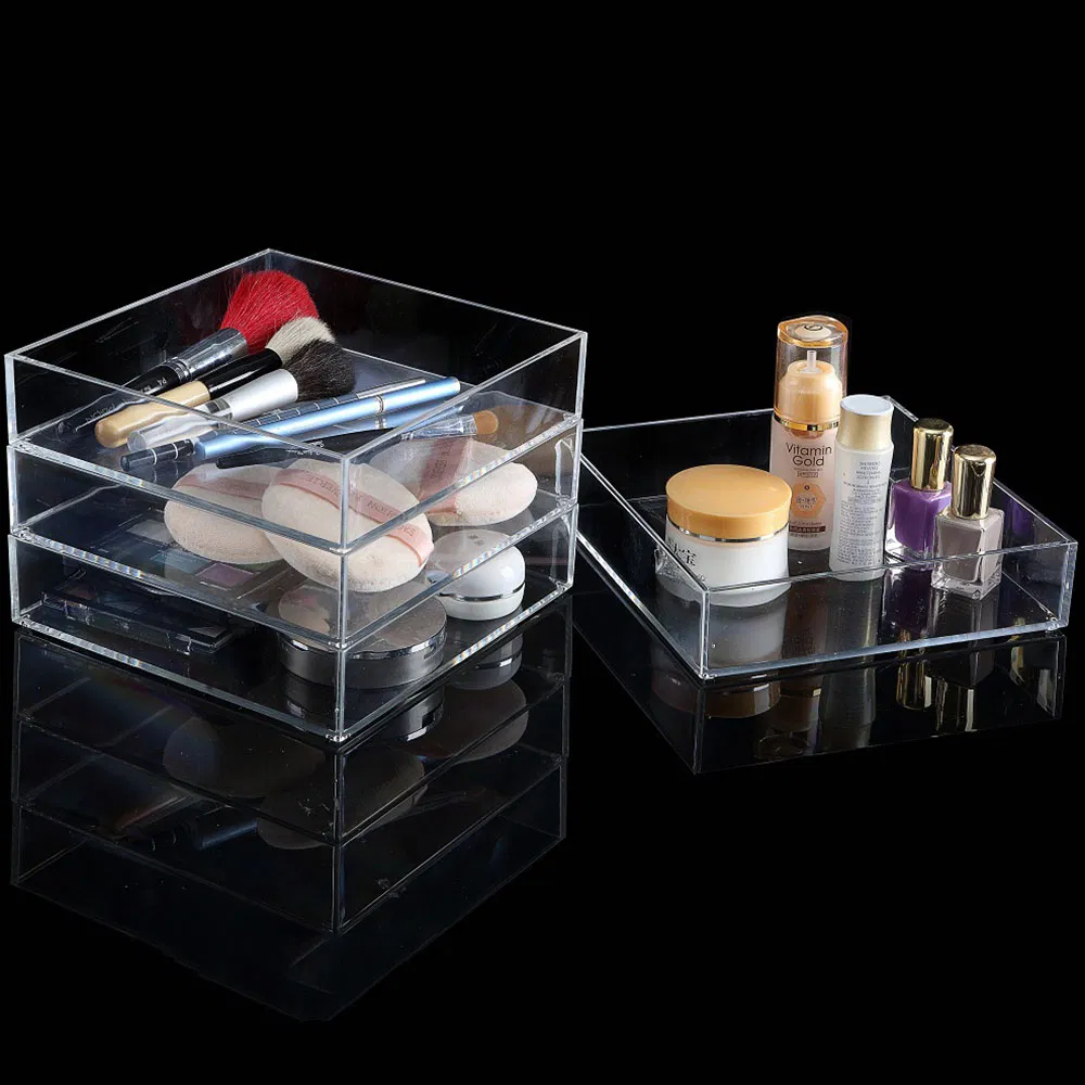 Cross Border Stackable Cosmetic Display Cabinet Accessories Makeup Storage & Organization