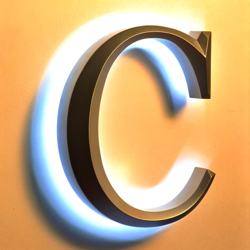 LED Acrylic Illuminated Advertising Plastic or Metal 3D Letter