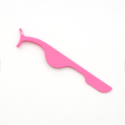 Stainless Steel Gold Black Pink Eyelash Tweezer Eye Lash Applicator Customized Logo Available Eyelash Tweezer