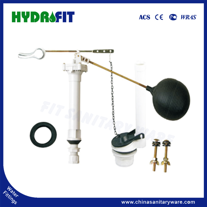 Single Push Side Pull Water Inlet Caliber 1/2" or 7/8" Bathroom Toilet Water Tank Accessories Flush Valve (FP3510)