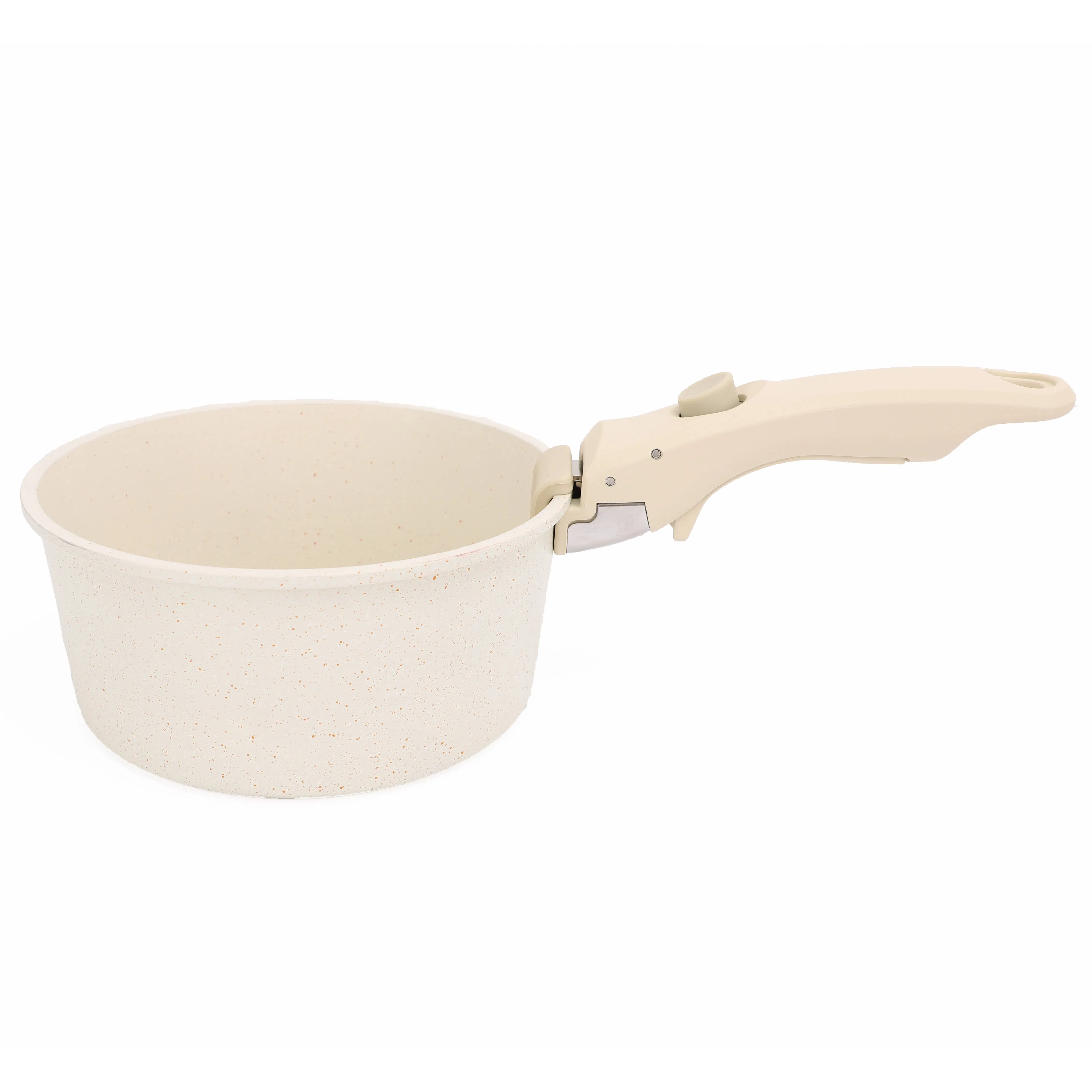 Factory Price 5PCS Detachable Handle Cooking Soup Pots Frying Pan Set Ceramic Nonstick Aluminum Non Stick Cookware Set