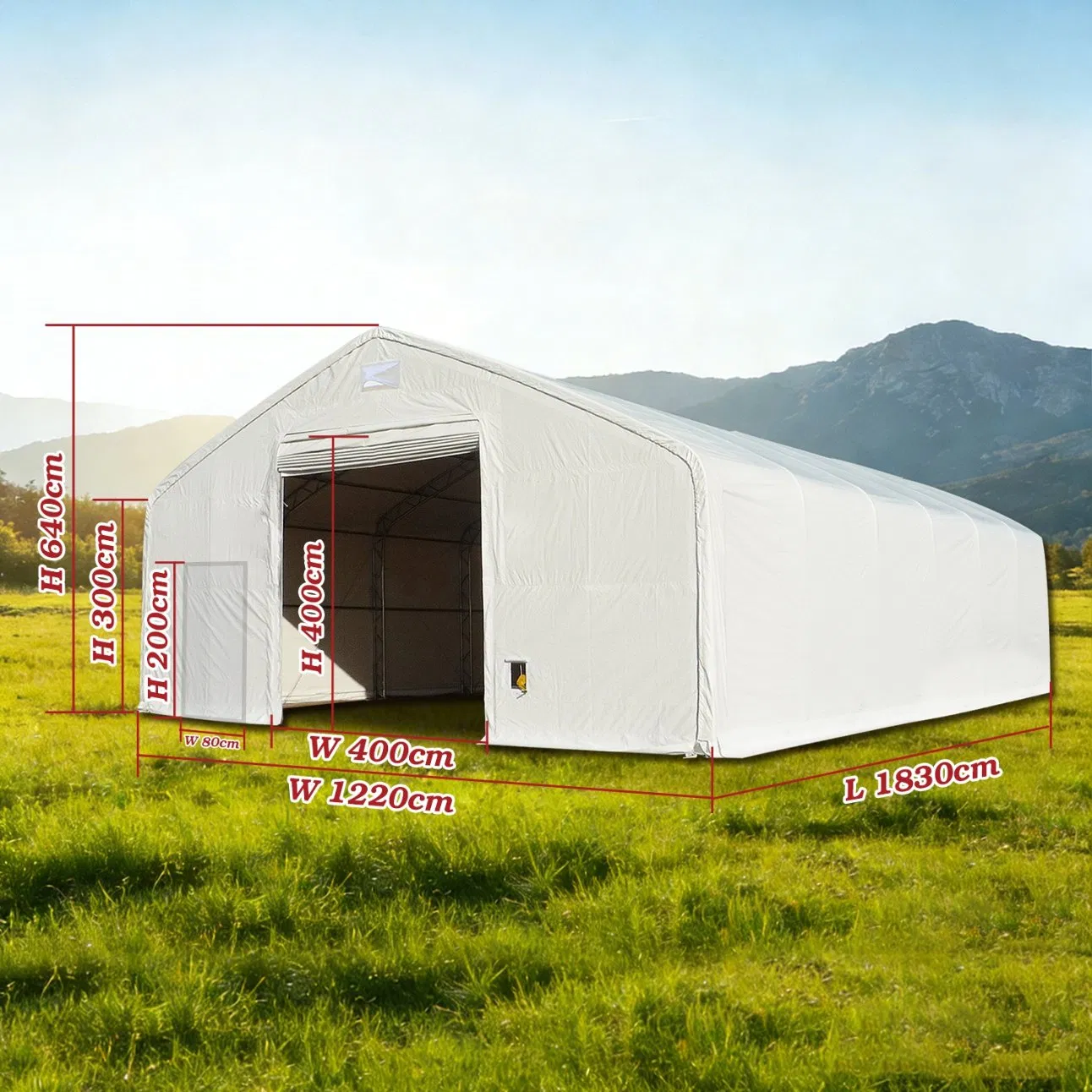 Premium 7020028dp Prefab Storage Building for Outdoor Warehouse Use