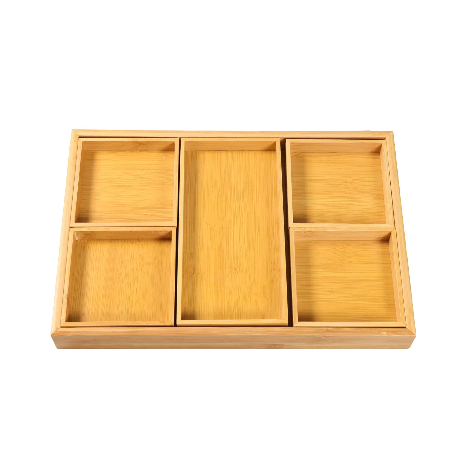 Customized Fruit Tray for Pastries and Nuts - Elegant Bamboo Design