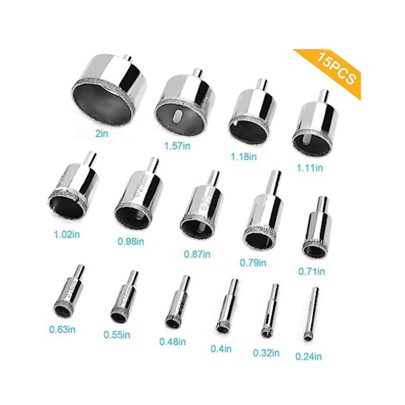 Diamond Drill Bits for Ceramic Diamond Hole Saw Drill Bit Set Kit Premium Glass Drill Bit