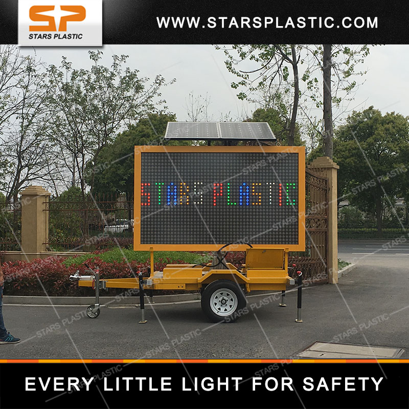 Portable Variable Message Sign for Traffic Safety