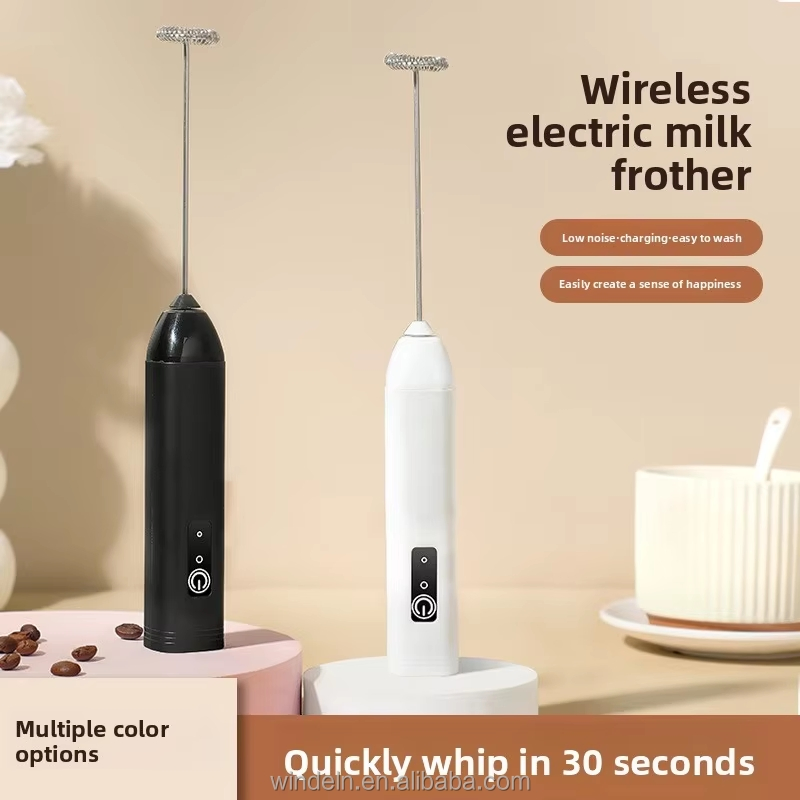 OEM Factory Rechargeable Electric Milk Frother Foam Maker Mini Handheld Electric Frother